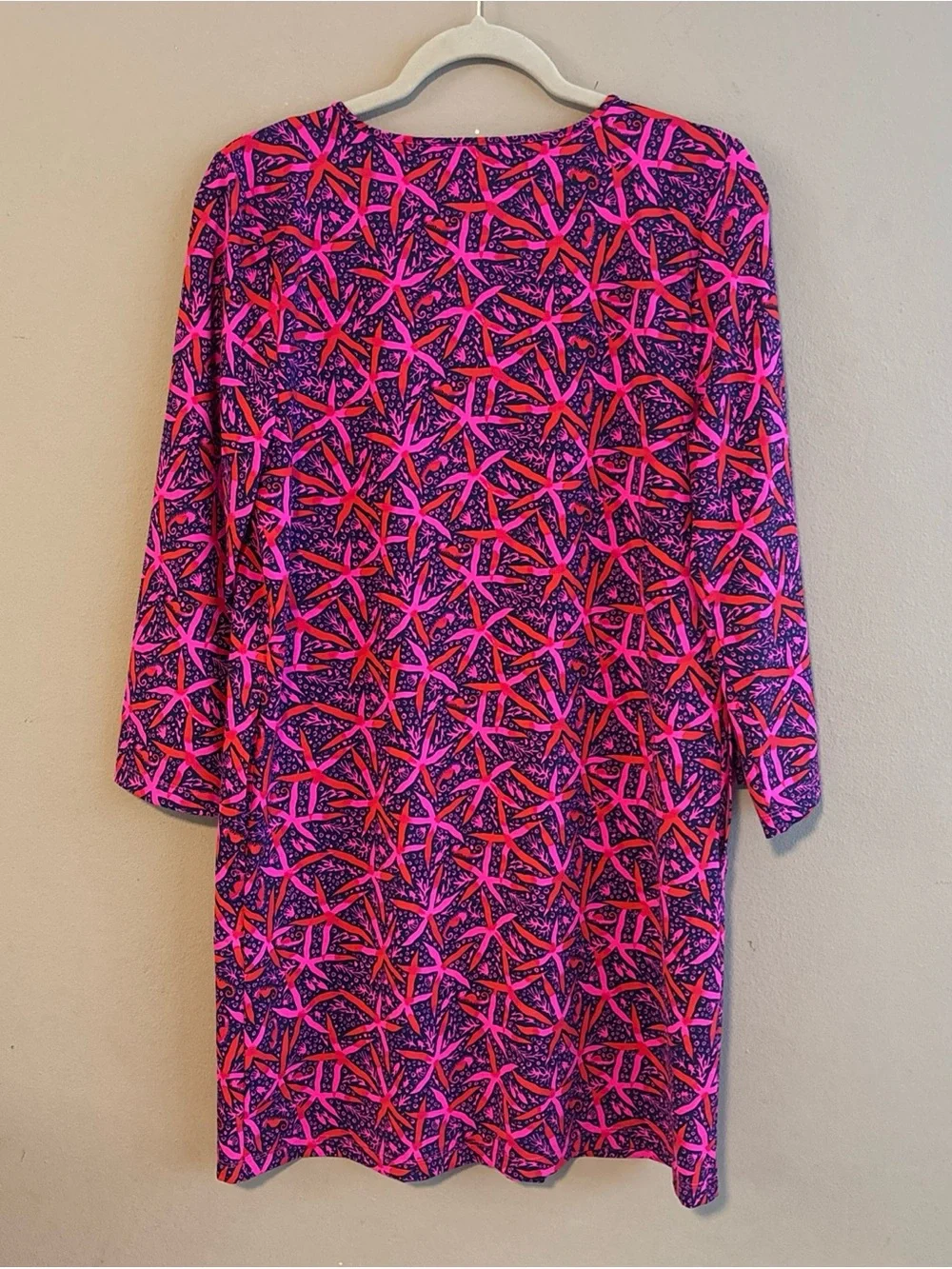 Lilly Pulitzer Johana Long sleeve Coverup Passion Fruit Pink Small NWT #017420